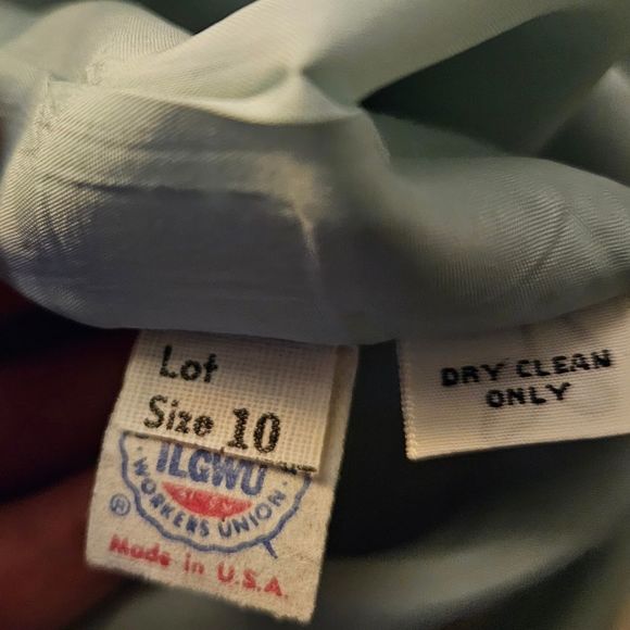 Adele Simpson Folkloric 1960's Deadstock Mint Green - Picture 10 of 16